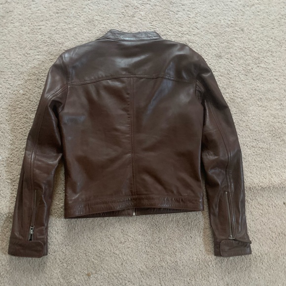 Brands Lock Brown Leather Jacket | Good Condition - Picture 2 of 3